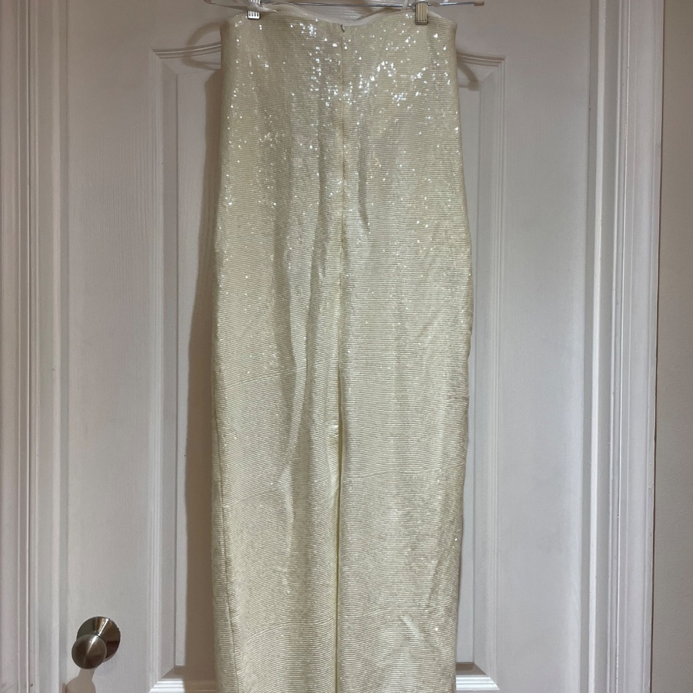 STAUD beaded Casey magnolia dress NWT - Picture 4 of 12
